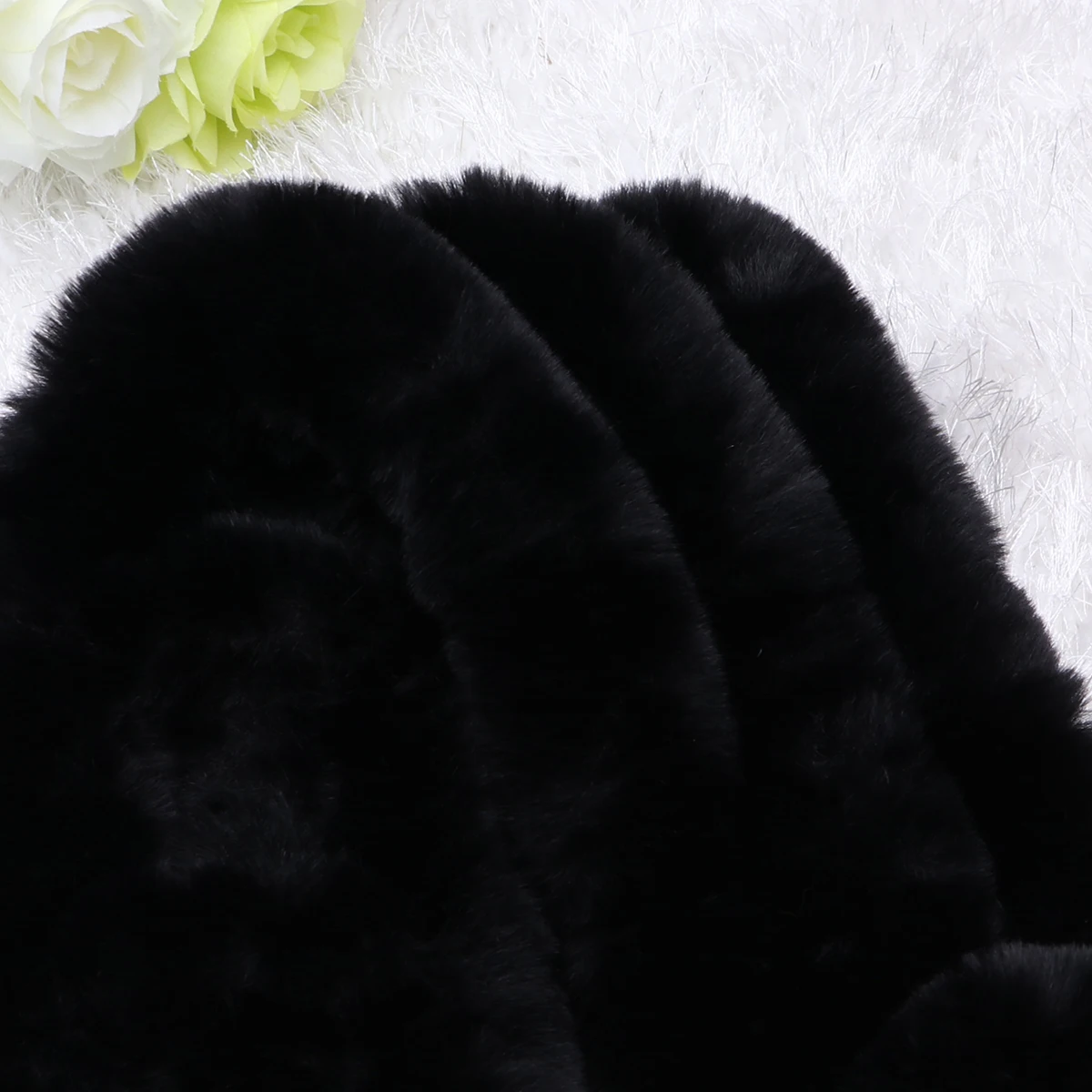 

Warm Faux For Women Winter Fashion Lightweight Soft Shawl Women Scarf Scarf Wrap Accessory Black