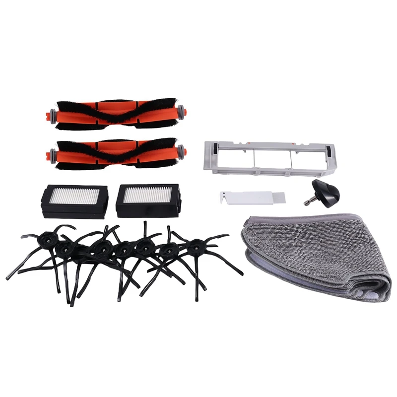 Основная щетка, боковая щетка, ткань для швабры, Hepa-фильтр для Xiaomi Mijia 2 Pro MJSTS1, запасные части для робота-пылесоса