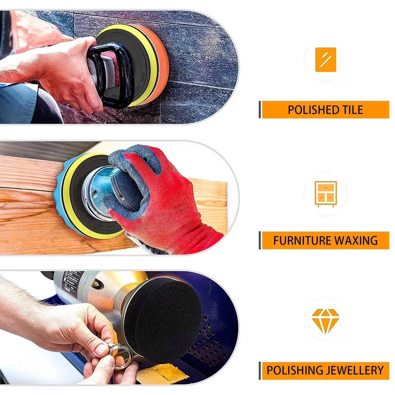 67pcs Car Repair Polishing Set, Includes 3-Inch Soft Pad, 60pcs 1000-5000 Grit Sandpaper, Waxing Polishing Pad, Drill Adapter, Scratch Repair Tool, Suitable For Car Polishing And Furniture Polishing