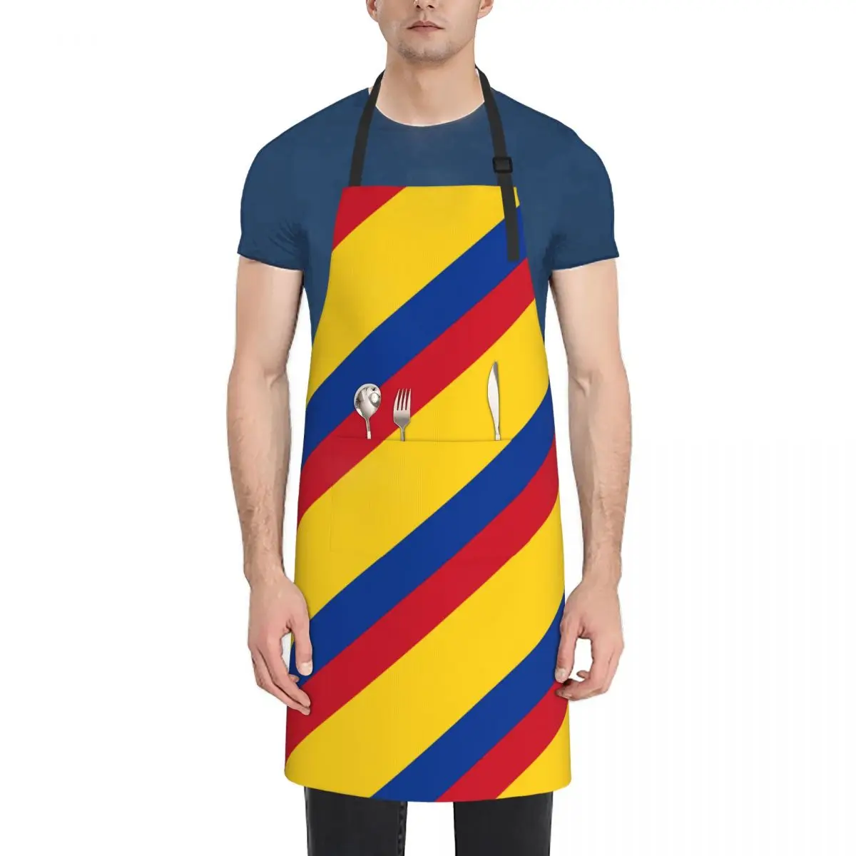 Colombia Flag - Colombian Dress Aprons Chef Cooking Baking Tablier Waterproof Bib Kitchen Cleaning Pinafore for Women Men