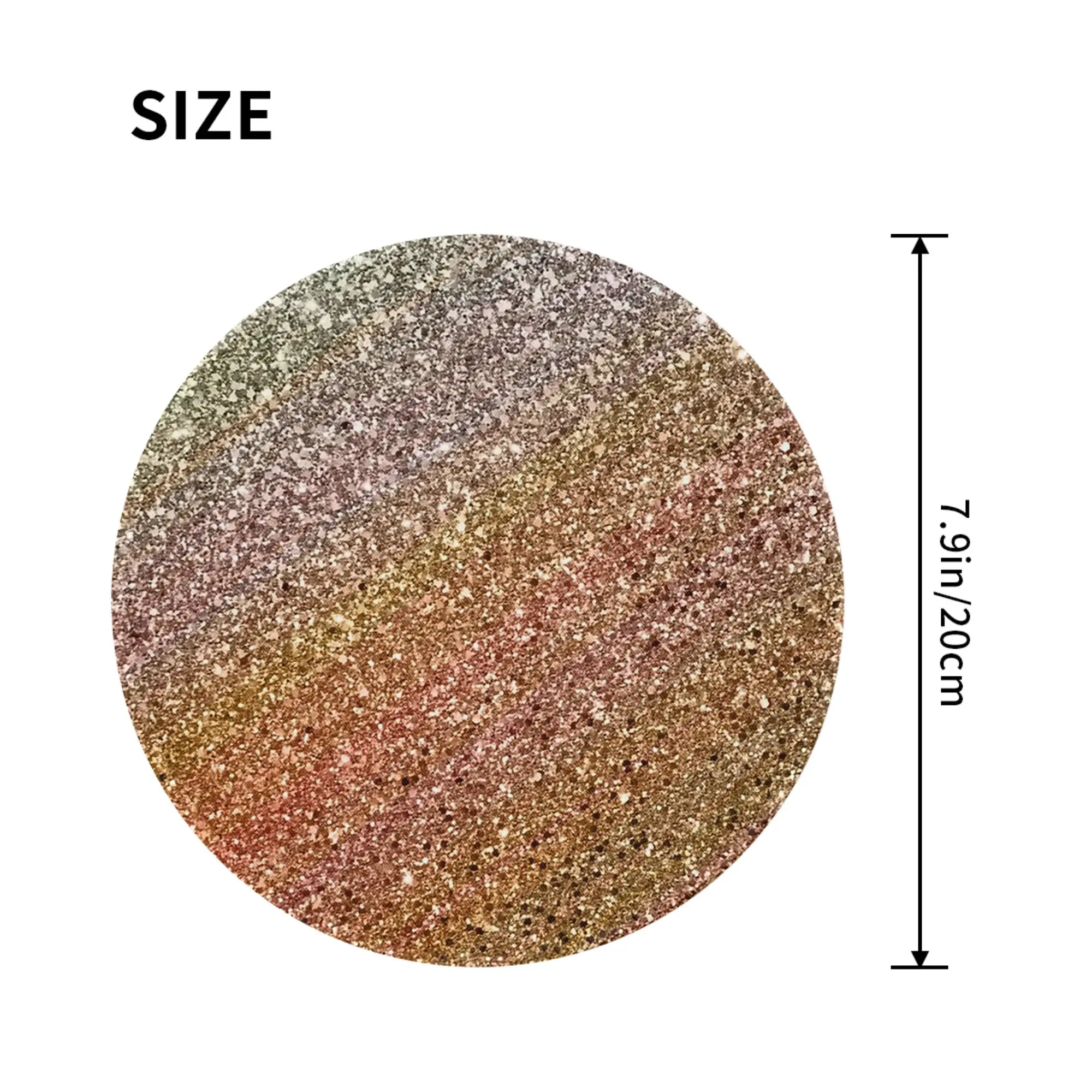 Glitter sparkle seamless pattern Mouse Pad Computer Keyboard Mouse Mat Gaming PC Laptop Desk Mat Office Accessories Table Mats
