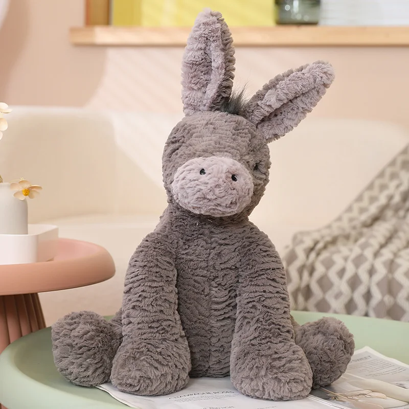 23/40/60CM śliczne Burro Peluche zabawki śliczne siwe pluszowe lalki pluszowe miękkie zwierzęta dekoracje do pokoju