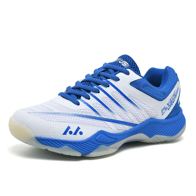 Chaussures de badminton respirantes pour hommes et femmes, baskets d'entraînement de gym pour dames, baskets de tennis en plein air, blanc, vert, grande taille