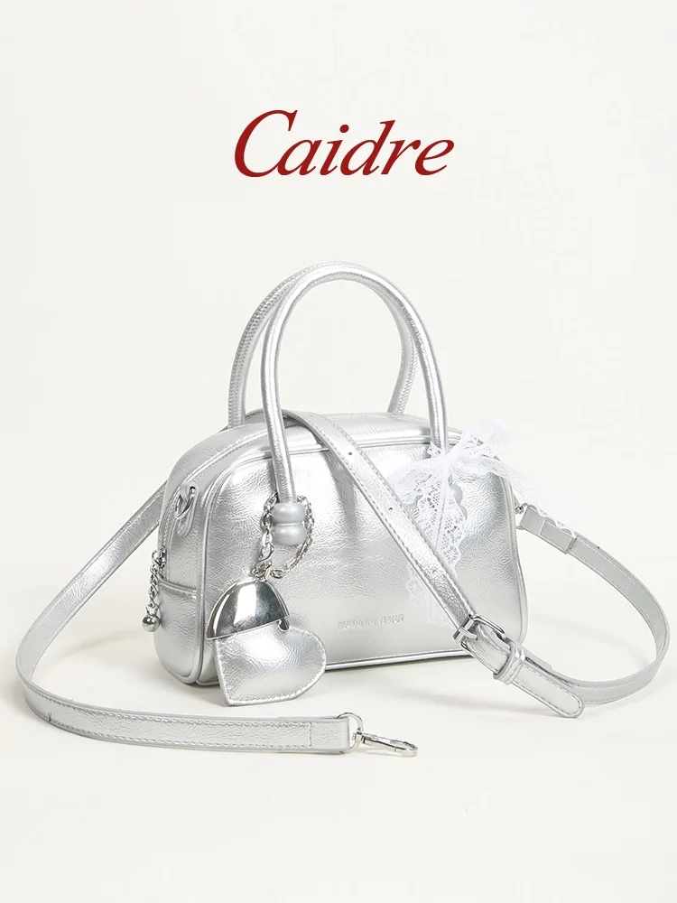 

Caidre Lace Bowling Bag Women's Fashionable Pillow Crossbody Bag Versatile High-End Sensation 2026 New Style Handbag