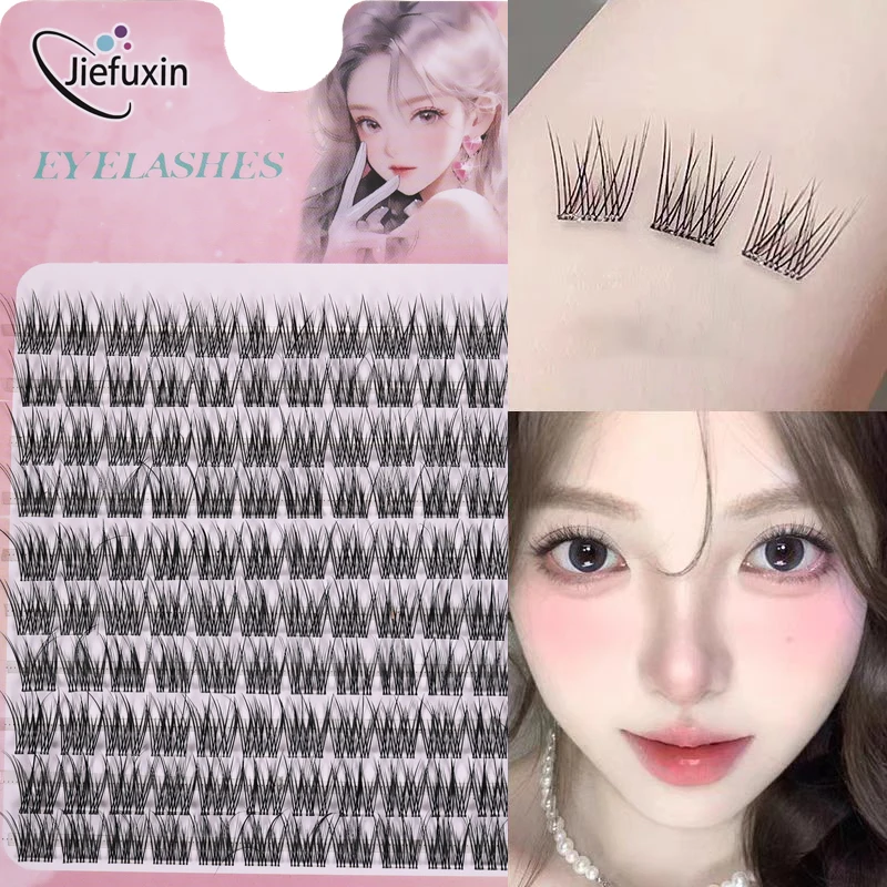 120 Stücke Voluminöse Falsche Wimpern Flauschigen Fischschwanz Sonnenblume Dicke Curling Wimpernverlängerung DIY Anime