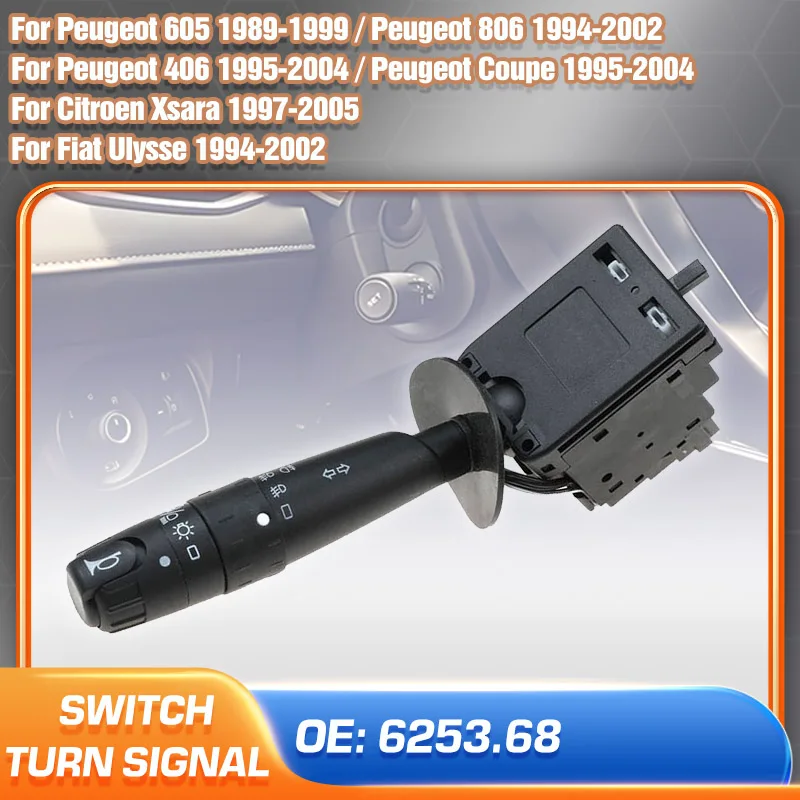 

Indicator Switch Turn Signal Switch Lever For Peugeot 406 1995-2004 Citroen Xsara 1997-2005 Peugeot 806 605 Fiat Ulysse 6253.68