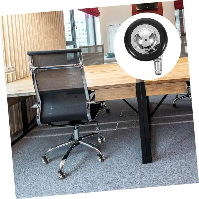 MLGB-5Pcs Casters Swivel Wheels Heavy Duty Chair Wheels Mute Desk Caster Wheels Computer Chair Wheels Office Chair Wheels