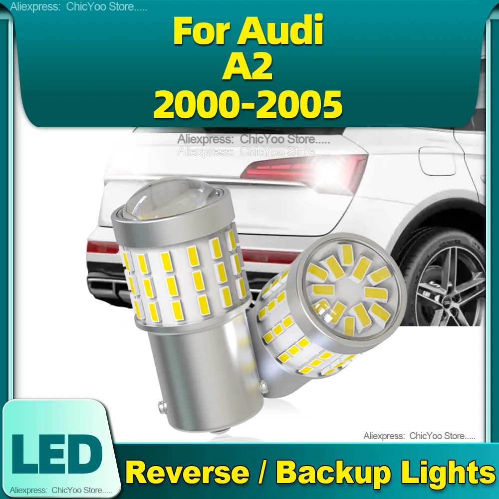 

2PCS 1156 P21W 1156 Led Car Light Reverse Lamps CSP Chips Auto Bulbs 6000K White For Audi A2 2000 2001 2002 2003 2004 2005