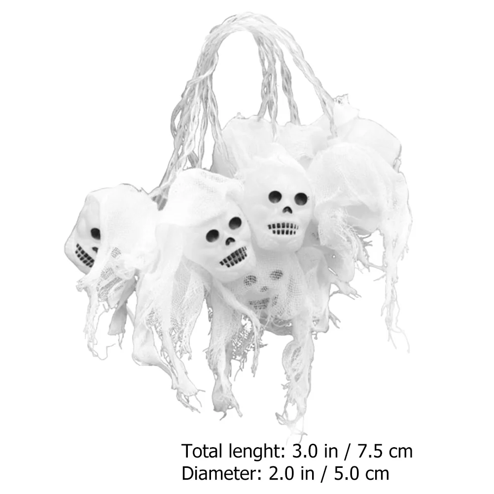 1 مجموعة Led أضواء الجمجمة سلسلة مصابيح ديكور الهالوين تصميم الشاش للمنزل حفلة بار مطعم مول في الهواء الطلق المشهد الداخلي #3