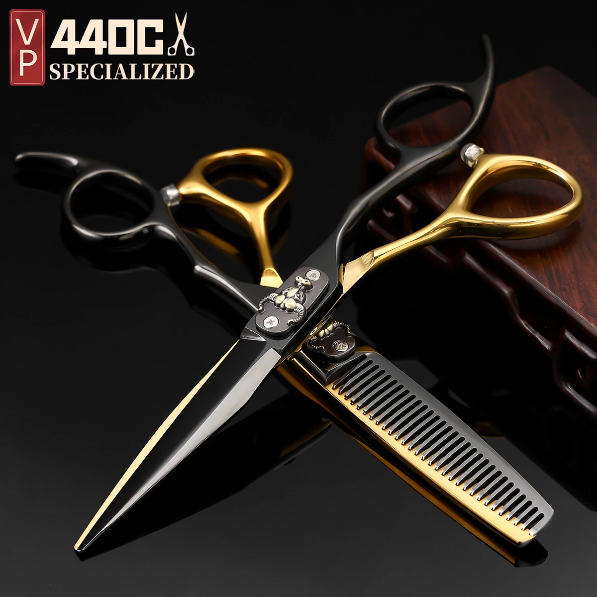 

VP Hairdresser 6.0 Professional Hairdressing Thinning Barber Tool Hair Cutting Scissors 440C Japan Steel Hair Scissors