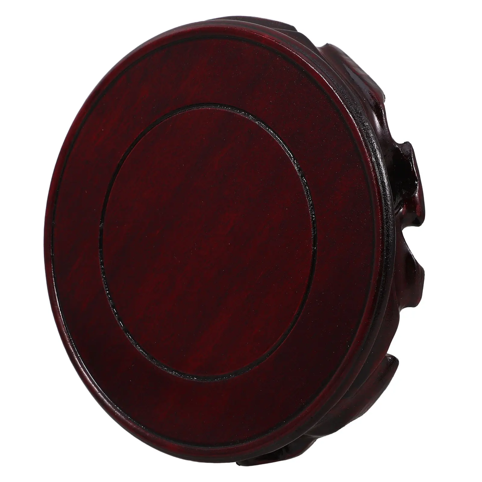Base de jarrón Oriental de madera, soporte de exhibición decorativo de 15cm, Pedestal de mesa para el hogar, muebles chinos, tetera, soporte para plantas