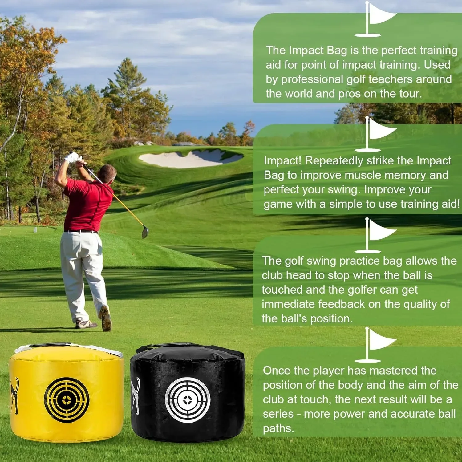Sacs porteurs de golf durables et imperméables, entraîneur de swing, cadeaux de golf pour hommes