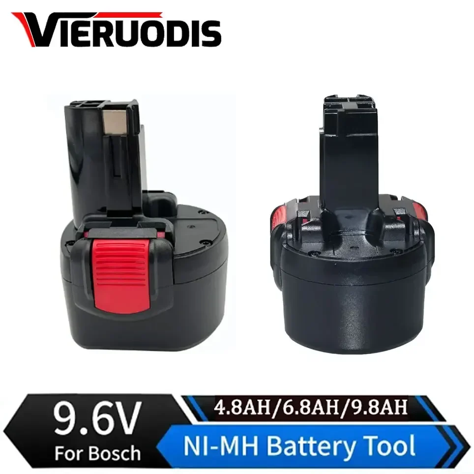 

9.6V 6800mAh Ni-MH Rechargeable Battery For Bosch PSR 960 BH984 BAT048 BAT119 L50 Power Tools Replace Battery