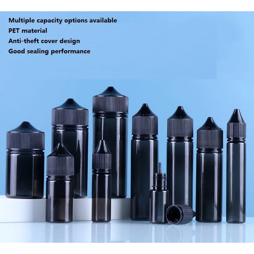 20 個 30-120 ミリリットル PET 空ボトルプラスチックオイル充填ボトルポータブルスポイトボトル液体瓶ジュース用の絞り可能な容器