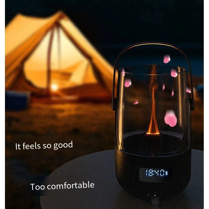 New Home Humidifier Camping Office Creative Flame Aromatherapy Machine Handheld Portable Intelligent Aromatherapy Machine