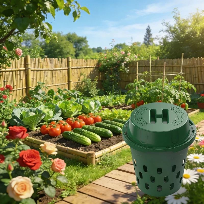 

Light And Convenient Compost Bin Perfect For Small Gardens And Balconies D2RD