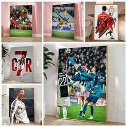 Football-C-Cristiano-R-Ronaldos Poster Stickers Living Room Bedroom Entrance Cafe Wall Art Decoration Painting Room Home Decor