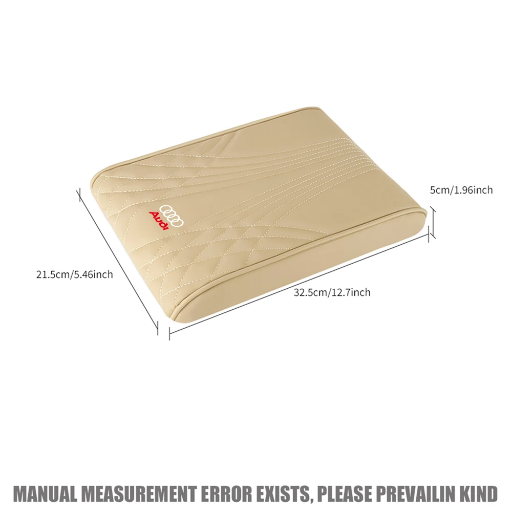 Car Comfortable Armrest Box Memory Foam Pad Auto Interior Parts For Audi S line A4 b8 b6 b7 b9 A3 8p 8v A6 c7 c6 A5 Q5 A1 Q3 RS