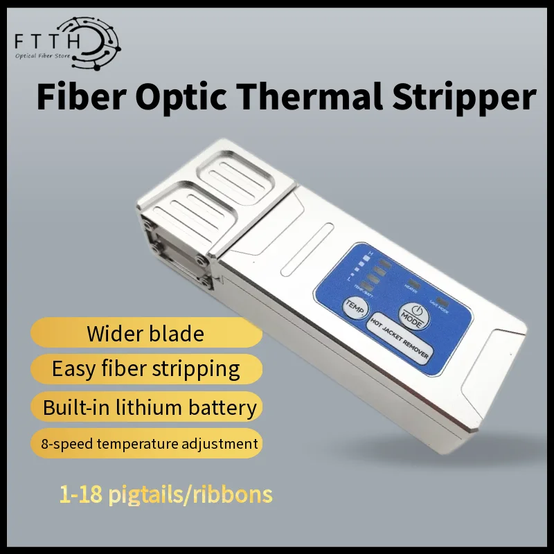 

Optical Wire Stripping Slitter Fiber Thermal Stripper Heated thermal stripping of ribbon fiber with lithium battery Fusion Tool