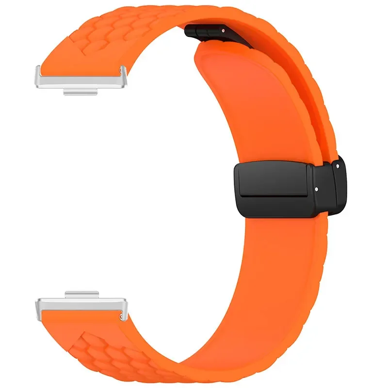 Silicone Bracelet For Huawei Watch Fit 4/Fit 3 Magnetic Buckle Strap For Huawei Watch Fit 4 Pro Sports Band Correa Accessories