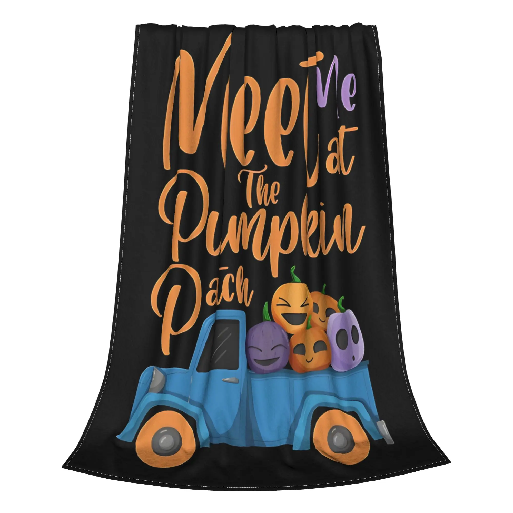 1PC Meet Me At The Pumpkin Patch  Blanket Throw Super Cosy Plush Living Room Sofa