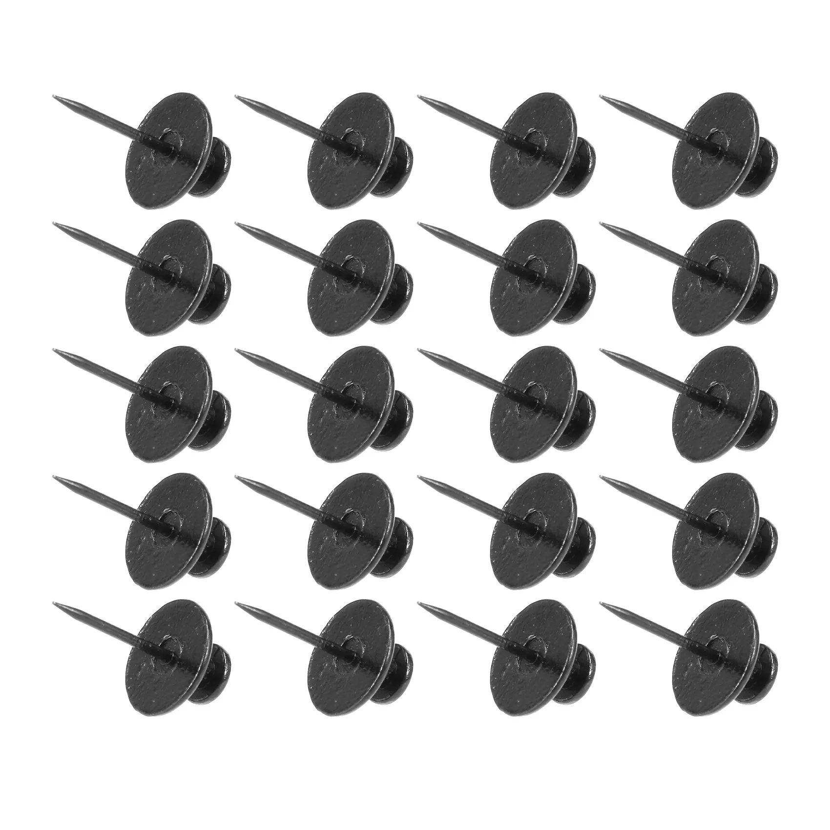 20 Pack Small Nails for Picture Hanging Double-Headed Picture Hangers Nails Wall Nails for Hanging Pictures (Black)