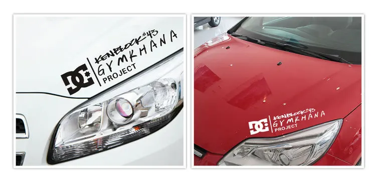 Car Stickers DC Ken Block 43 GYMKHANA Project Drift Reflective Decals For Head Light Windshied Bumper Trunk Motorcycle D2