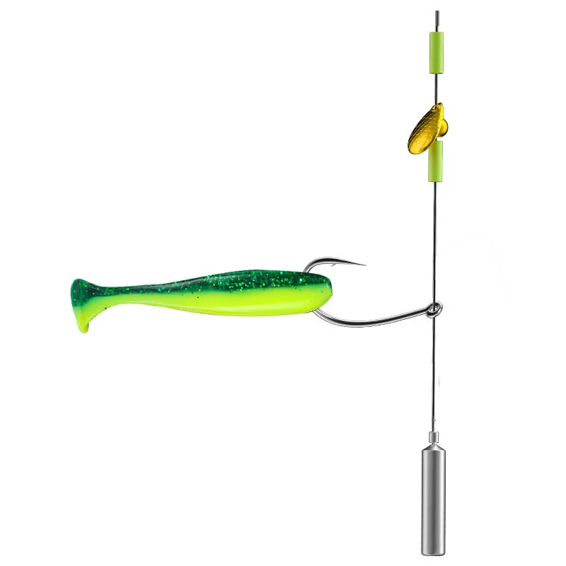 5 pçs/set Texas Rig Set #2 #1 #1/0 Drop Shot Gancho Carolina rig Kit Pesca do Robalo Enfrentar Acessórios 3.5g 10 7 5g g g