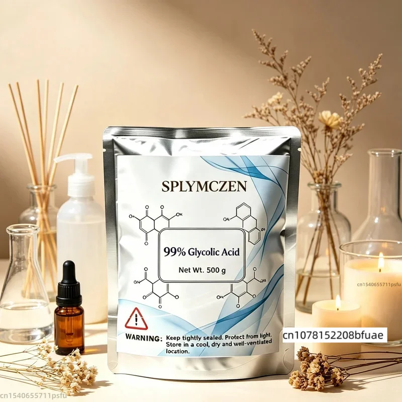 SPLYMCZEN 99% High‑Purity Water‑Soluble Glycolic Acid Raw Material DIY Handcrafted Soap Craft Spice Homemade Soap Making