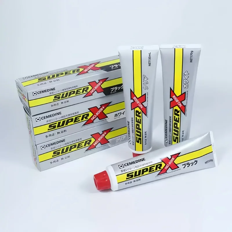 일본 도매 Cemedine Super X 8008 탄성 접착제 전자 실란트 접착제 다목적 슈퍼 접착제 AX-250 Cemedine 8008