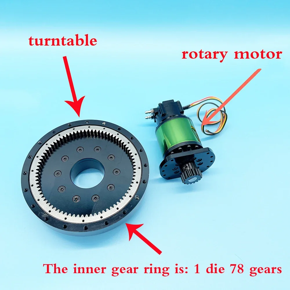 RC graafmachine borstelloze roterende motor draaitafel metalen accessoires geschikt voor RC graafmachine kraan techniek model accessoires