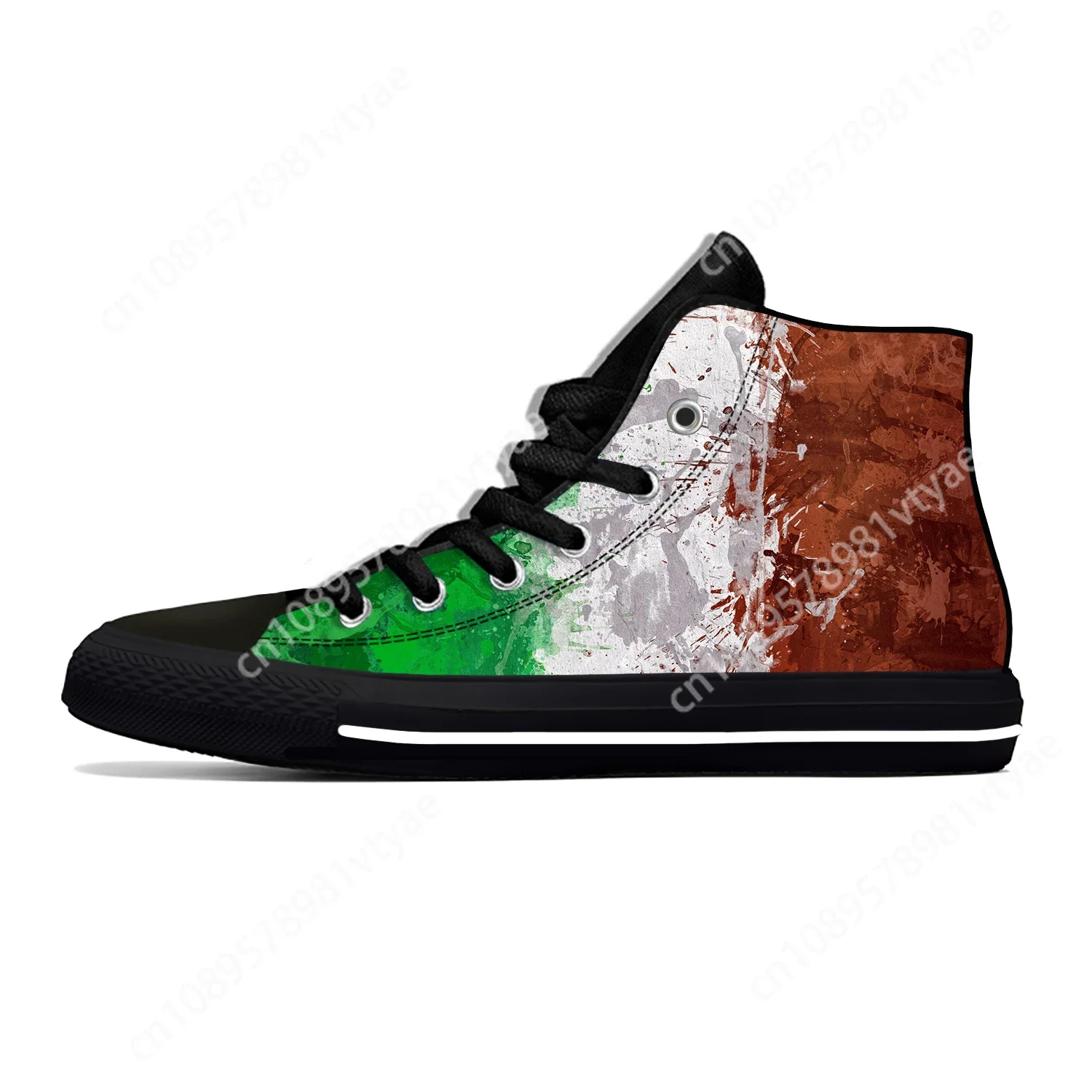 

Ireland Irish Flag Patriotic Pride Fashion Funny Casual Cloth Shoes High Top Lightweight Breathable 3D Print Men Women Sneakers