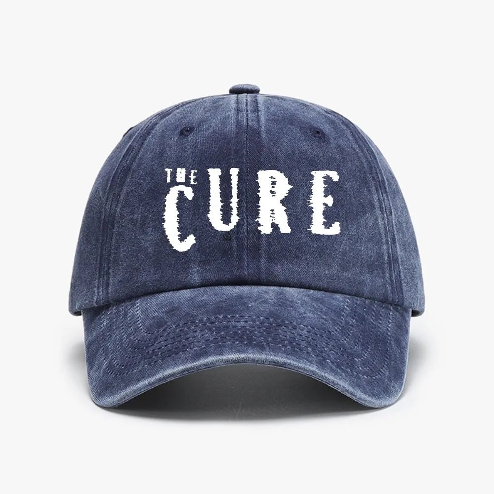 The Cure cap Washed Distressed Denim caps for men Summer Women Baseball Cap fashion casual Adjustable Snapback hats