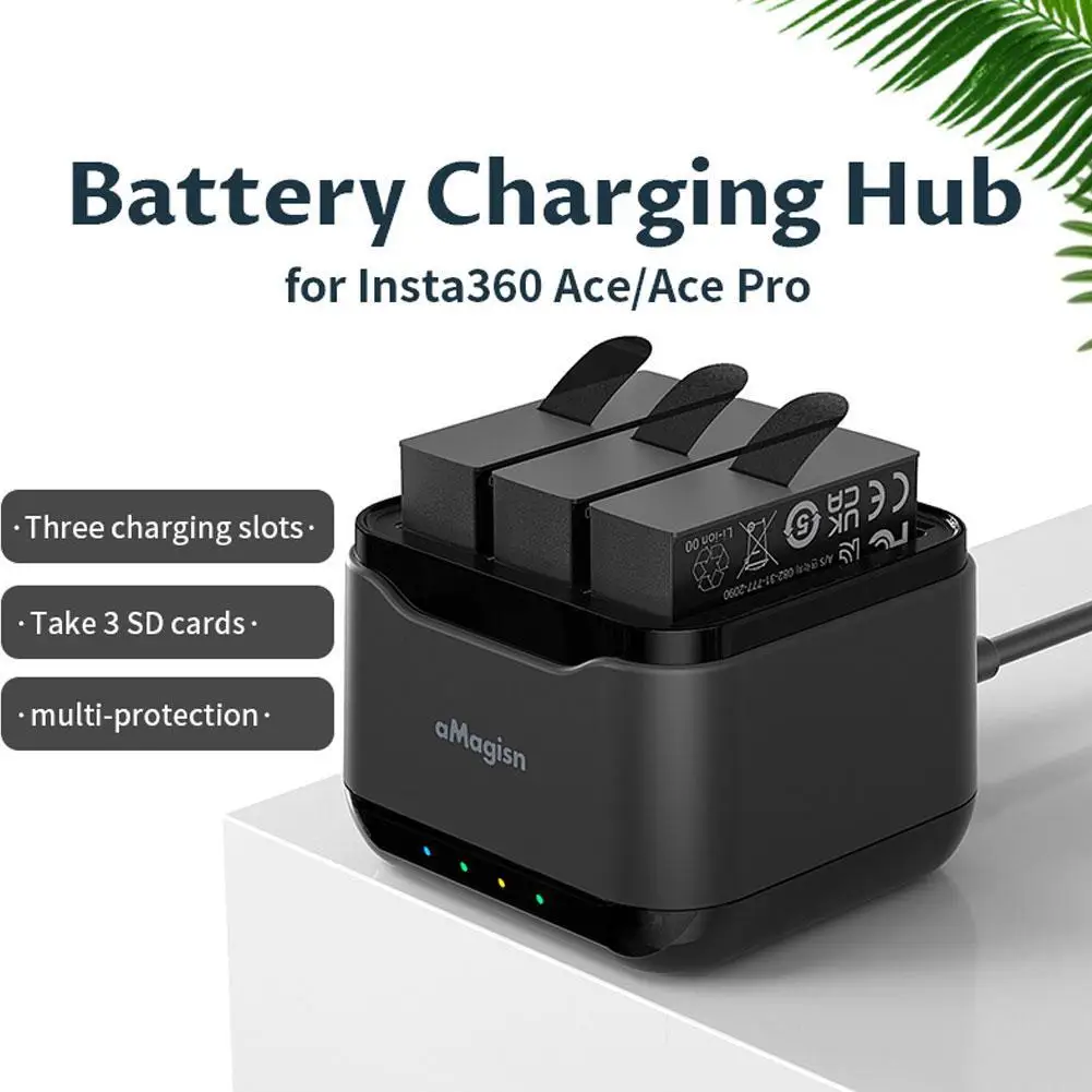 

Insta360 Ace Pro Power Accessories 1650mAh Battery Fast Charge Hub Charging Box For ACE & ACE PRO Accessory