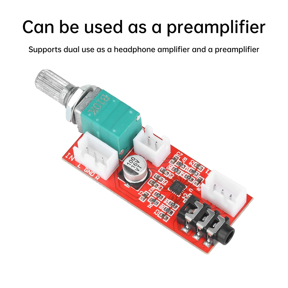 Papan amplifier headphone audiophile MAX97220 dapat digunakan sebagai preamplifier amplifier dengan kontrol volume