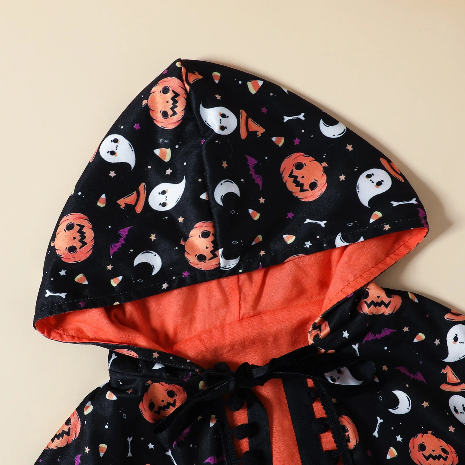 Toddler Baby Halloween Dresses For Kids Pumpkin Cloak Cape and Orange Party Dress 2pcs Children\'s Halloween Clothing Girl