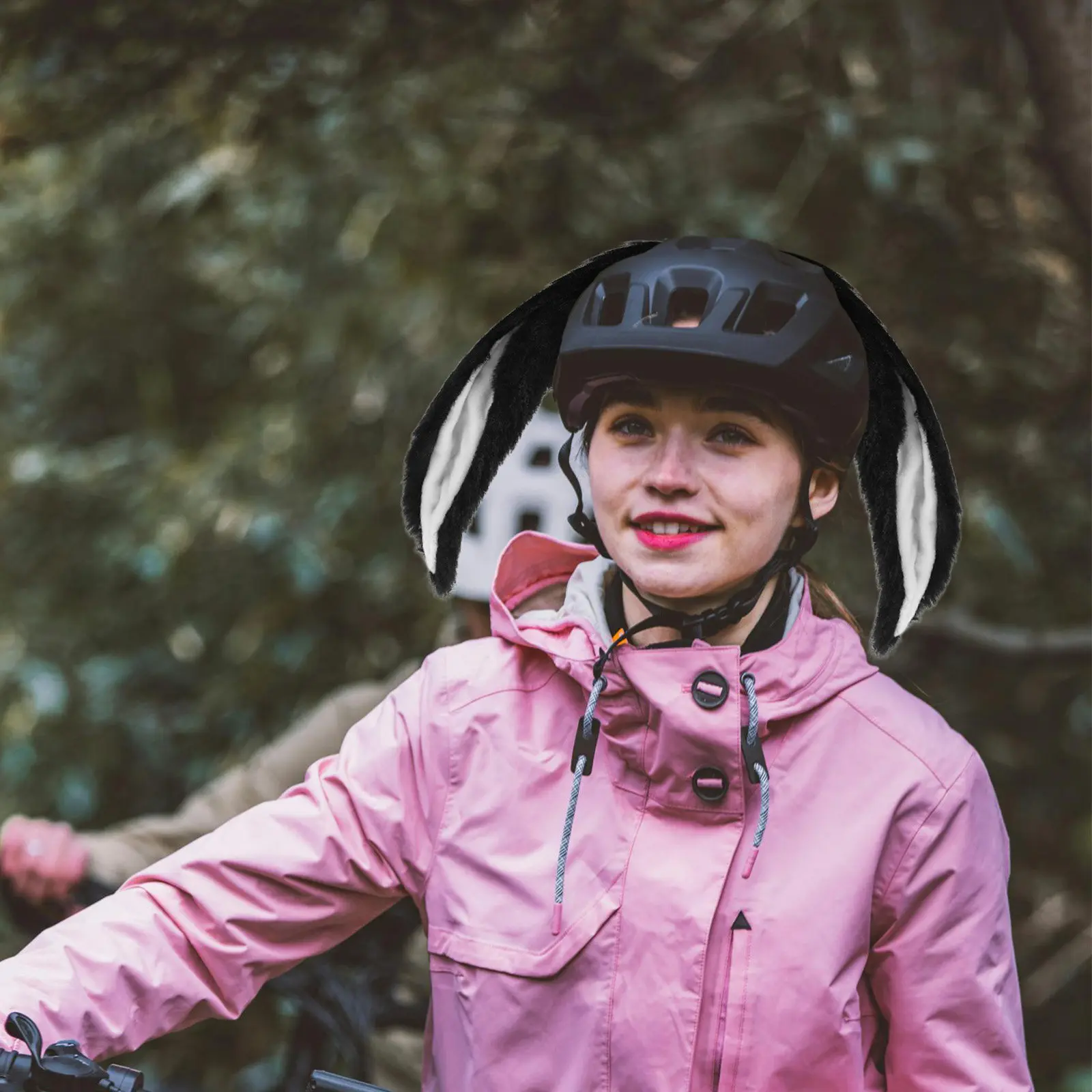 

Набор декоративных мягких съемных ушек кролика для мотоциклов, электровелосипедов, скутеров, лыж – милые ушки животных