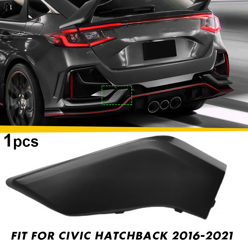 

Car Rear Bumper Tow Hook Cover for Honda Civic Hatchback 2016 2017 2018 2019 2020 2021 Accessories Replace Black #71506-TGG-A00