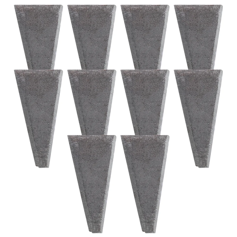 

10 Pcs Triangle Wedge Axe Repair Tool Metal Round Handle Reinforcing Nails Wedges High-carbon Steel Outdoor