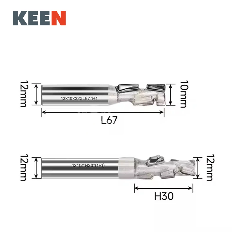 PCD Corn End Mill 2+2Z Diamond Spiral Milling Cutter Engraving Slotting CNC Tool for Silicate Board Anti-Bite MDF Solid Wood
