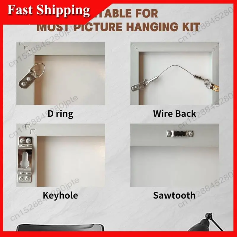 -ABUB 18 Pack Sawtooth Picture Hangers With Removable Adhesive Strips-Hang Pictures On Wall Without Nails