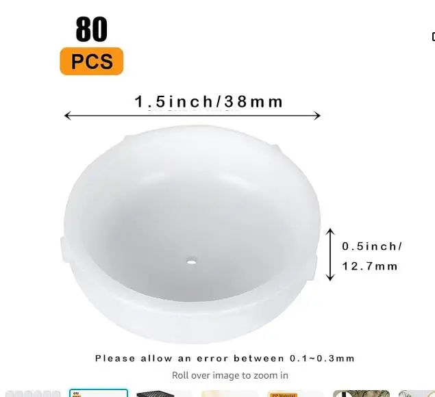 80 Stück Möbelbeinkappen, langlebiger Kunststoff, weiße Stühle, Tische, glatt, verschiebbar, Geräuschreduzierung, Balkon, Outdoor-Schutz, Möbel