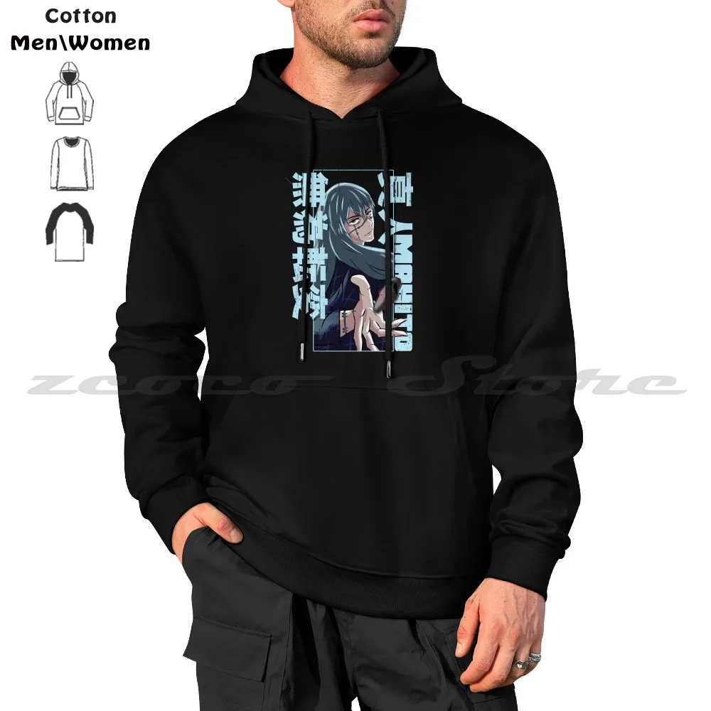 Mahito Hoodies  Long Sleeve Soft Casual Sweatshirt Anime Sukuna Manga Jjk Megumi Fushiguro Nobara Kugisaki Gojou Satoru Gojo