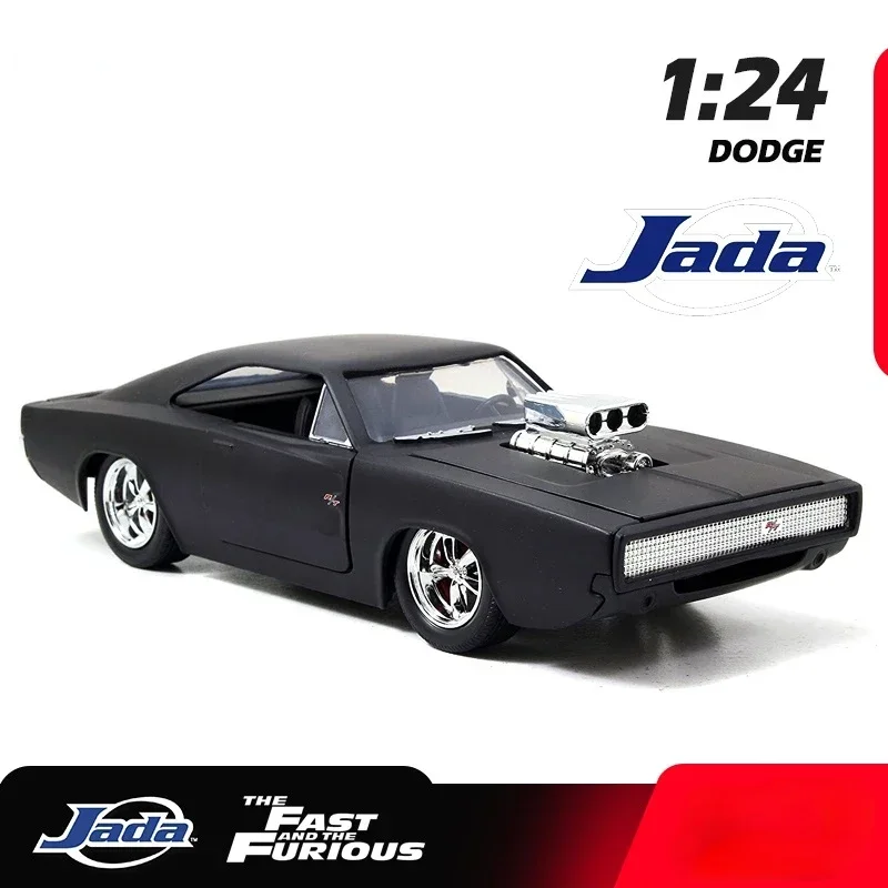 Jada1:24 Fast And Furious 1970 Dodge Charger Car Model Diecast Alloy Horses Muscle Vehicle Models Toy For Children Gift