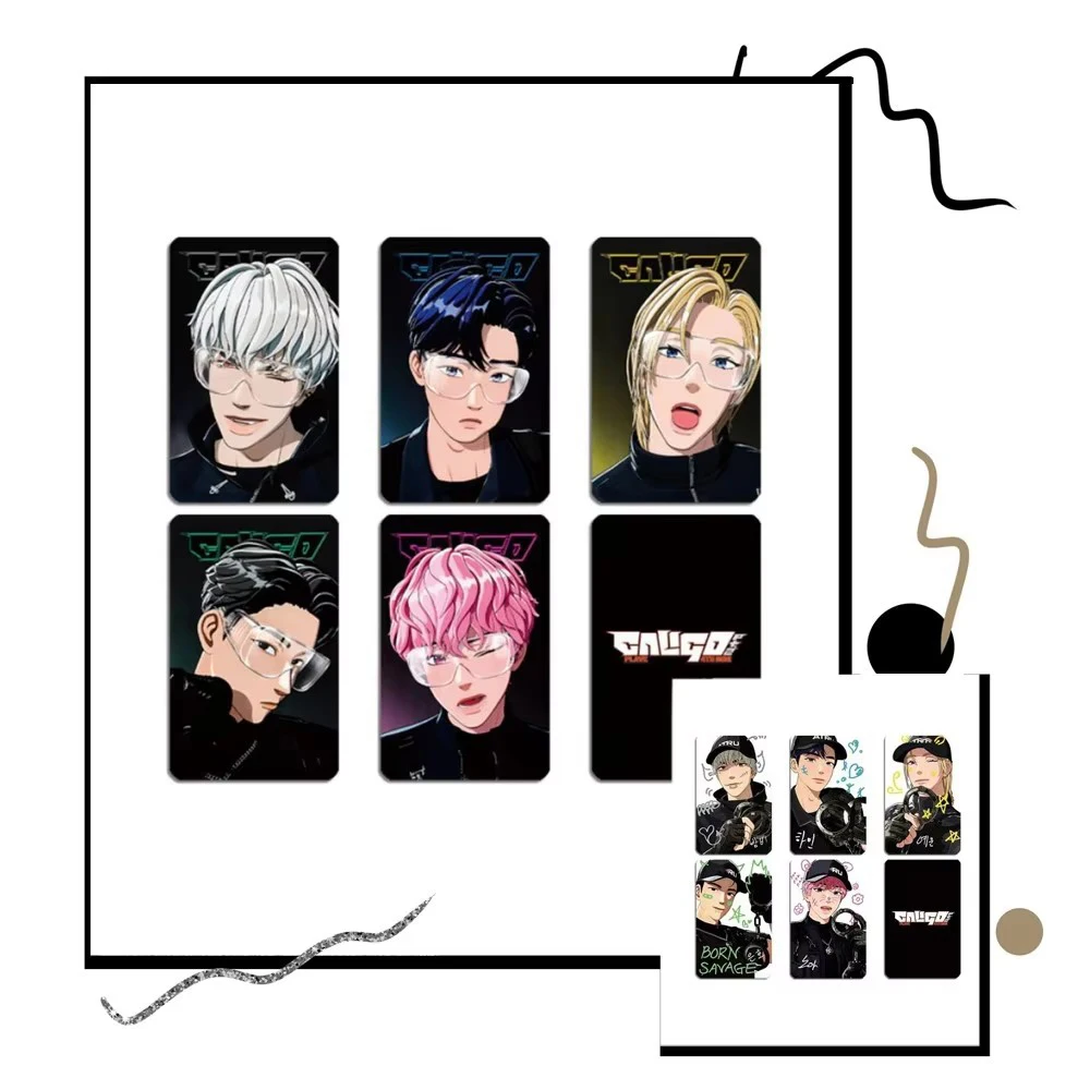 Hot Idols Noah Yejun Hamin 5Pcs/Set Selfie Photocards Caligo Pt.2 New Album Eunho Bamby Cute Lomo Cards Fans Collect Postcards