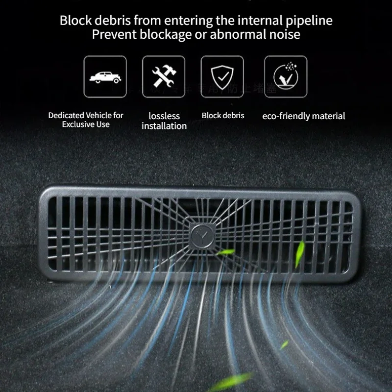 Per Tesla Model Y Juniper 2025 + Paraurti inferiore Anti Insetti Netto A prova di polvere Griglia di sfiato interna Copertura Accessori da viaggio a prova di insetti