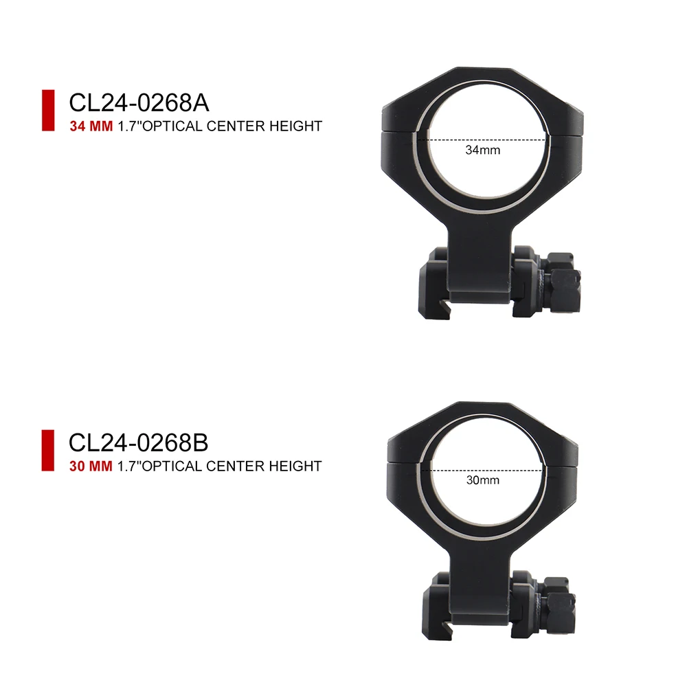 

34mm diameter BOC bracket center height 1.7 inches center height 43.2mm Scope Mount