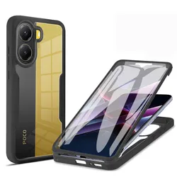 360 Full Body Screen Protector Transparent Case For  Mi POCO X7 X6 Pro X3 NFC Shockproof Phone Cover For POCO F6 F5 Pro C65