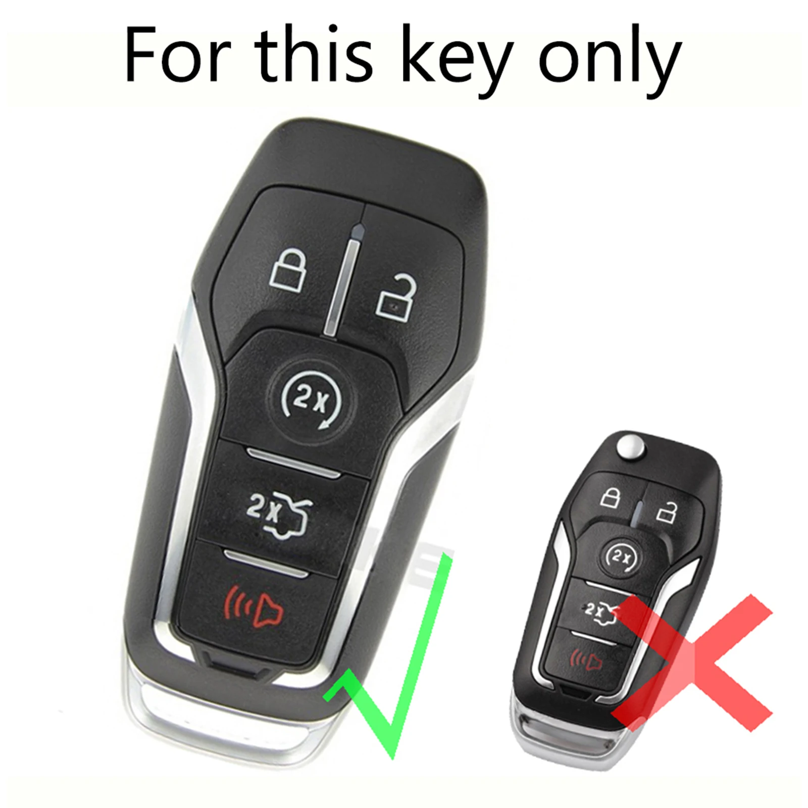 Remote Key Case Cover Silicone Shell Fob Protector For Ford Fusion Mustang F-150 Explorer For Ford Mondeo Edge Lincoln 2015-2019