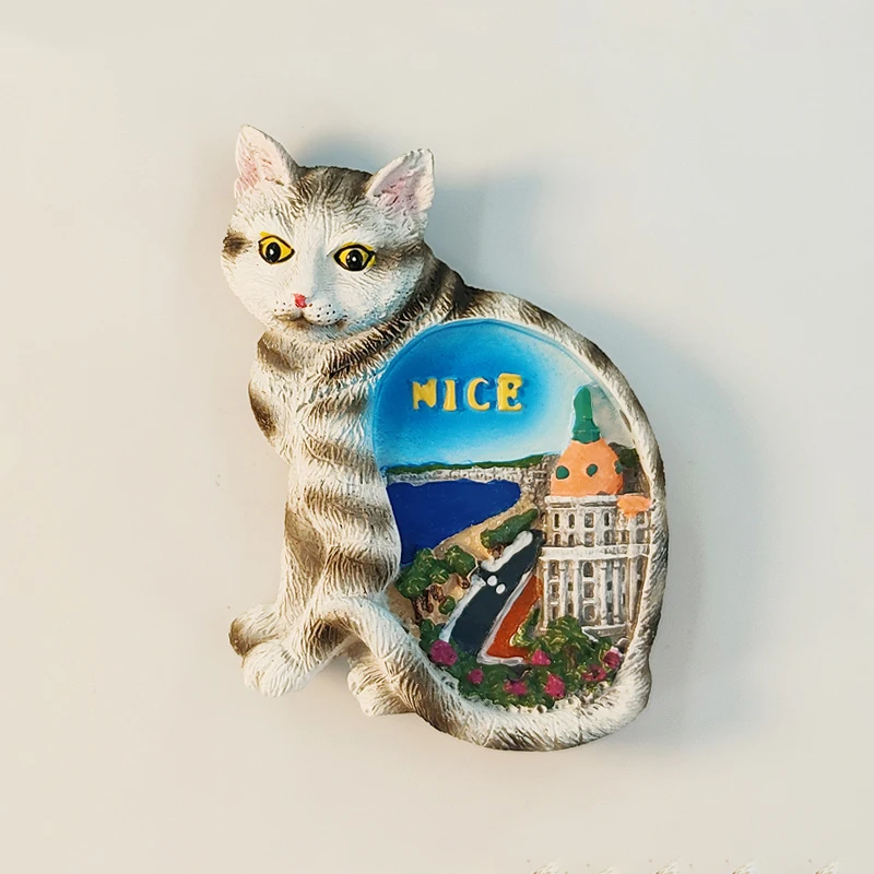 France，Provence，Nice，3D Stereoscopic，Tourism Souvenirs，Resin painting，Decoration home，Refrigerator magnets ﻿